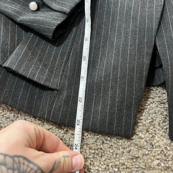 White House Black Market Blazer Jacket Womens Peplum Pearl Cufflinks Office Work - Picture 3 of 12